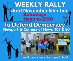 Weekly Rally Until the Election - Noon to 2pm - Saturdays